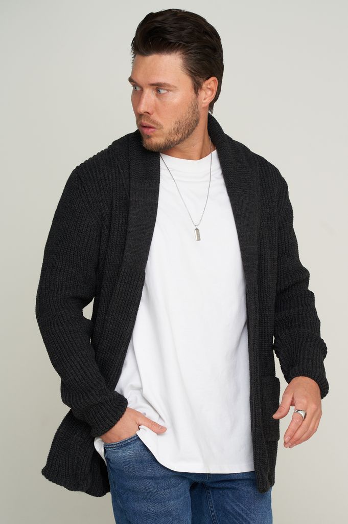 CARISMA Herren Strickjacke CRHORTEN langer warmer Cardigan