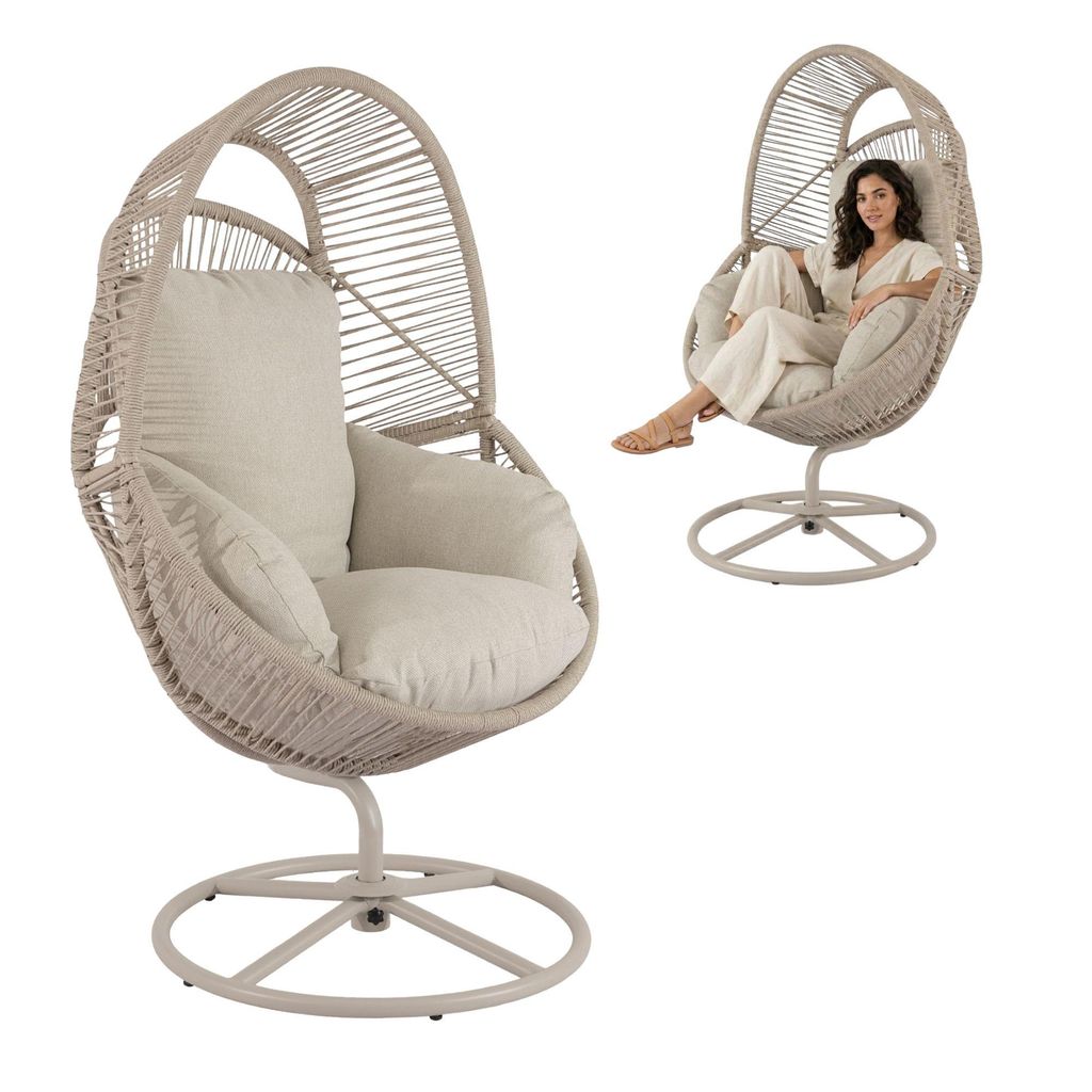 di volio Gartensessel VICO - beige, Lounge Sessel aus Produktbild 