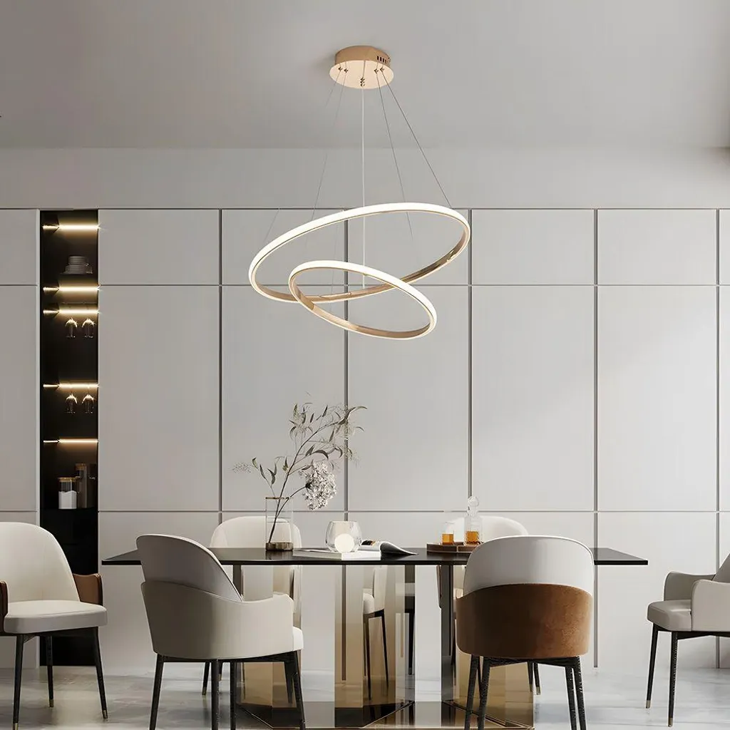 Suspension LED dorée Toolight, éclairage chic et économique - 2