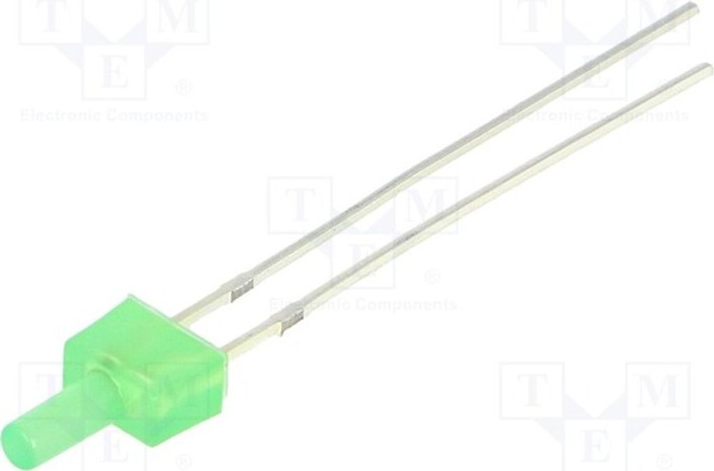 2x LED 90° 220÷330mcd 2mm 20mA grün 3÷5V Ausführung: blinkend OSG5TS7K94B Special