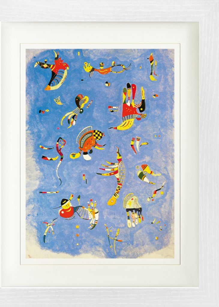 Wassily Kandinsky Gerahmtes Bild Mit Edlem Passepartout | Wand-Bilder | Im Bilderrahmen - Himmelblau, 1940 (40 x 30 cm)