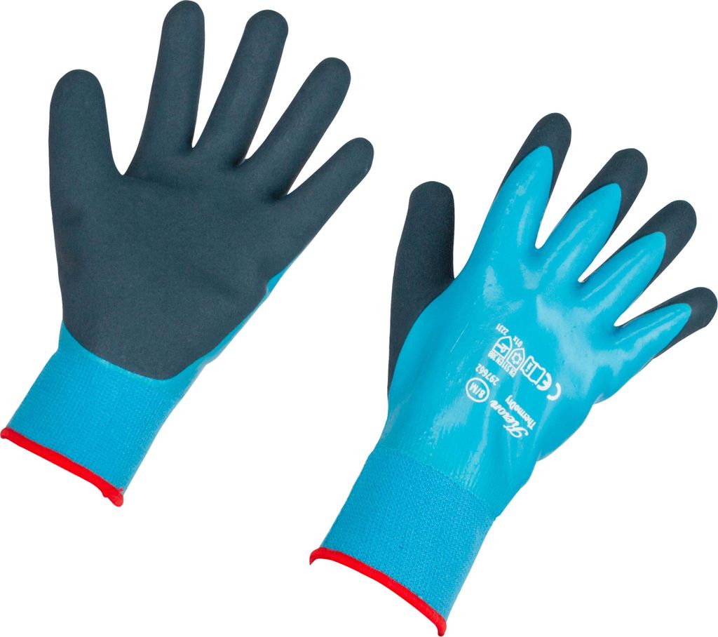 5 Paar Winterhandschuh ThermoDry I 1-lagig, hellblau, Gr.7 Feinstrickhandschuh