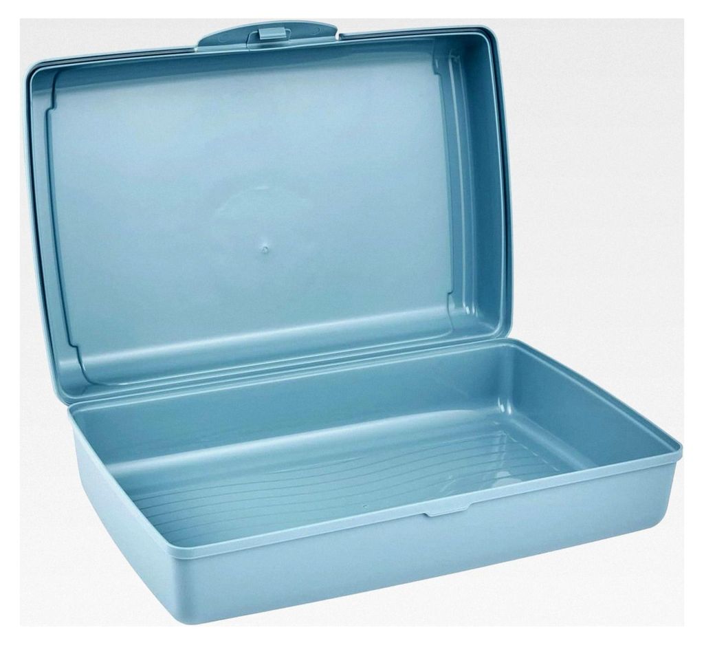 Frischhaltedose mit Klickverschluss, 30 x 20 x 8,5 cm, 3,75 l, Luca Maxi, Nordic Blue