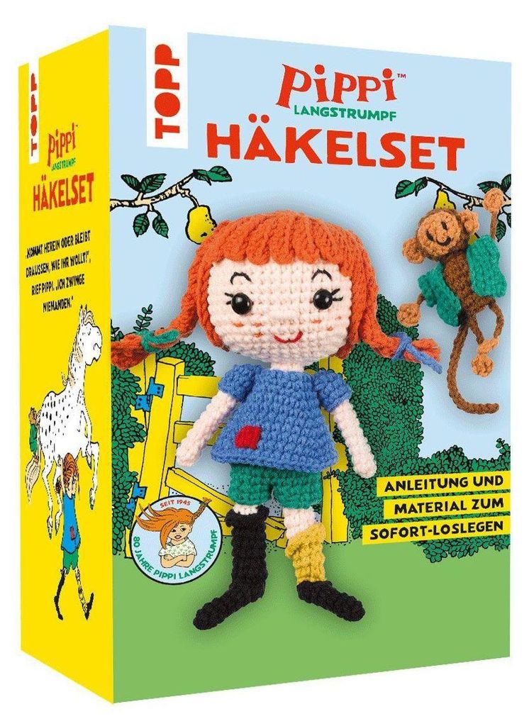 Pippi Langstrumpf - Das offizielle Häkelset zum 80. Produktbild 