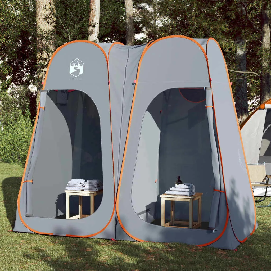 Tente de protection visuelle ZMH Abri de plage Pop-Up Gris et Orange