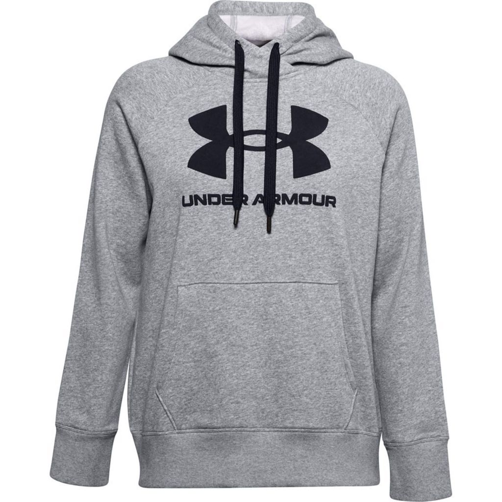 Under Armour Rival Fleece Logo Hoodie Women grey 1356318-035 - L