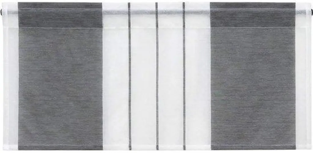 Store occultant en verre rayé gris 60x90 cm - Finition premium