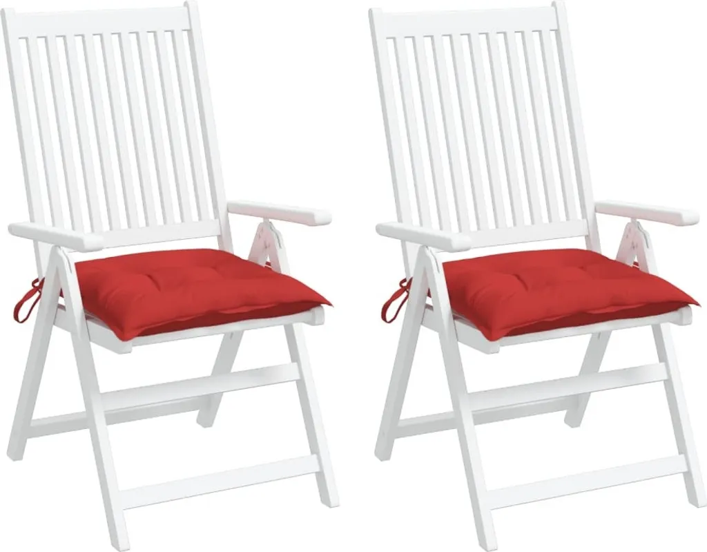 Set 2 Cuscini Rossi per Divani Pallet 50x50x7 cm - Oxford Impermeabile