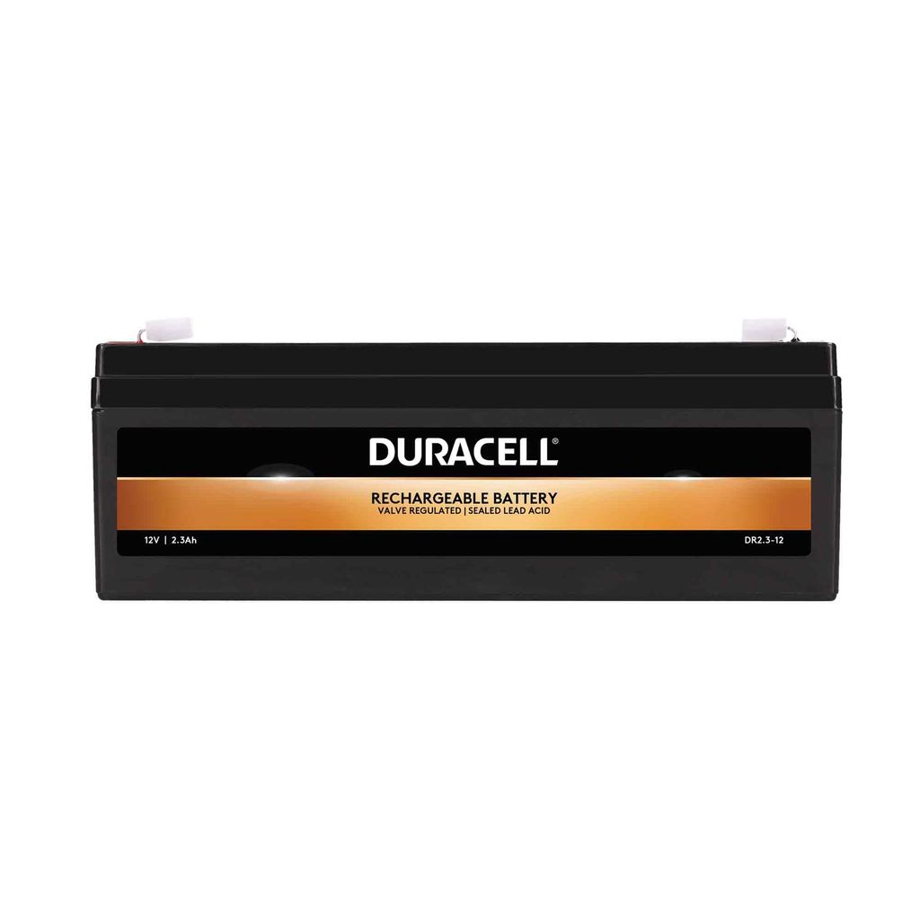 Duracell DR2.3-12 12V 2,3Ah Bleiakku AGM VRLA Wartungsfreie SLA Batterie – 6–8 Jahre Lebensdauer – Ersatzakku für NP2.3-12 PS-1223 – USV, ...