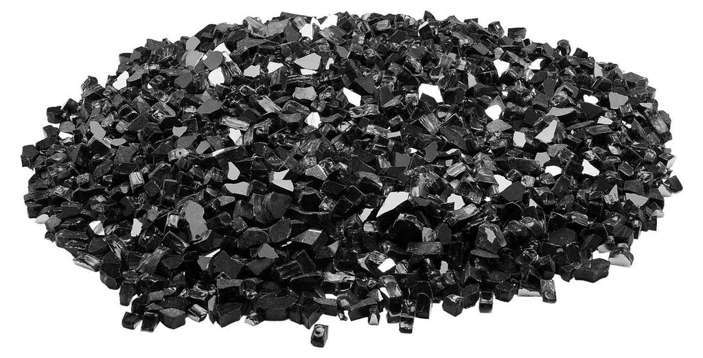 SucceBuy Feuerglas, 9 kg hitzebeständige Glassteine, 12,7 mm reflektierende Glasperlen für Feuerstellen, Glasfelsen für Kamin, Feuerkristalle, d...