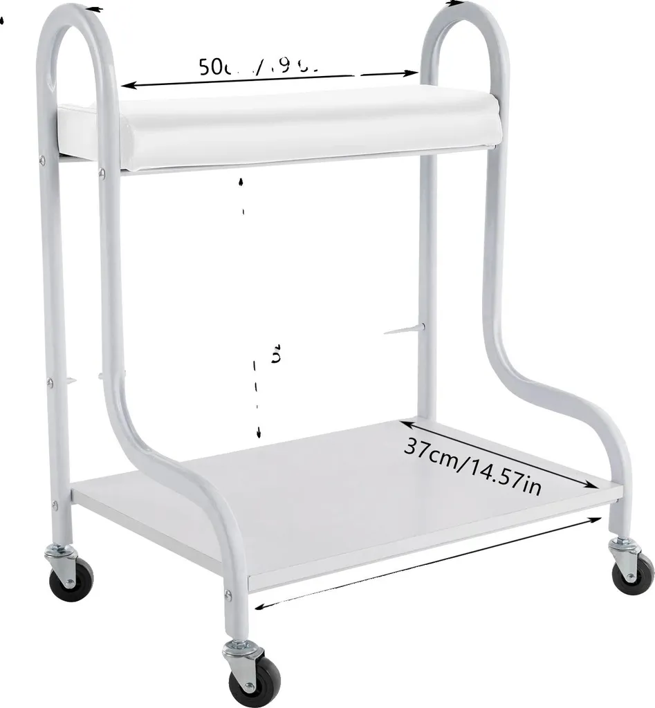 Socle roulant pour appareil de massage des pieds et thalasso - Blanc