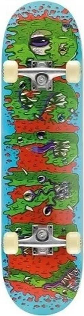 Skateboard Complet Double Kick 31" Osprey Slime Vert pour Street et Skatepark