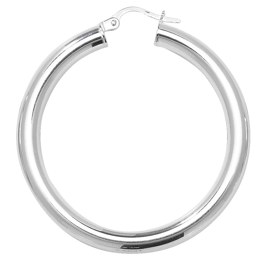 925 Sterling Silber Damen - Paar Creolen - 30mm; TRS11516MM30