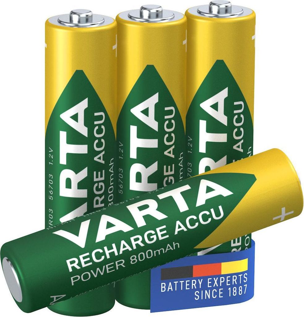 Varta Ready to Use LSD NiMH batterij AAA Micro/HR03, 800 Productafbeelding 