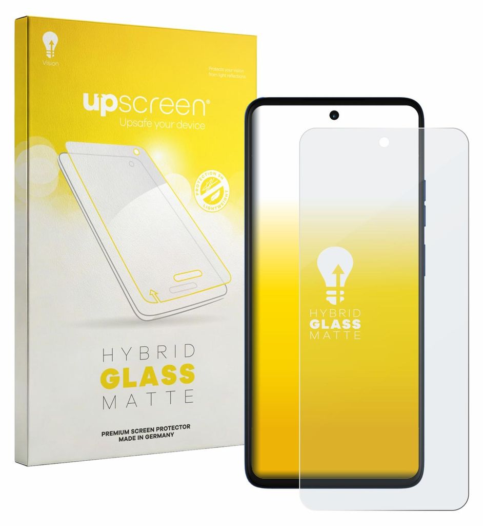 upscreen Entspiegelungs Schutzglas für Motorola Moto G57 Schutzfolie Panzer Folie Glas Display Schutz matt
