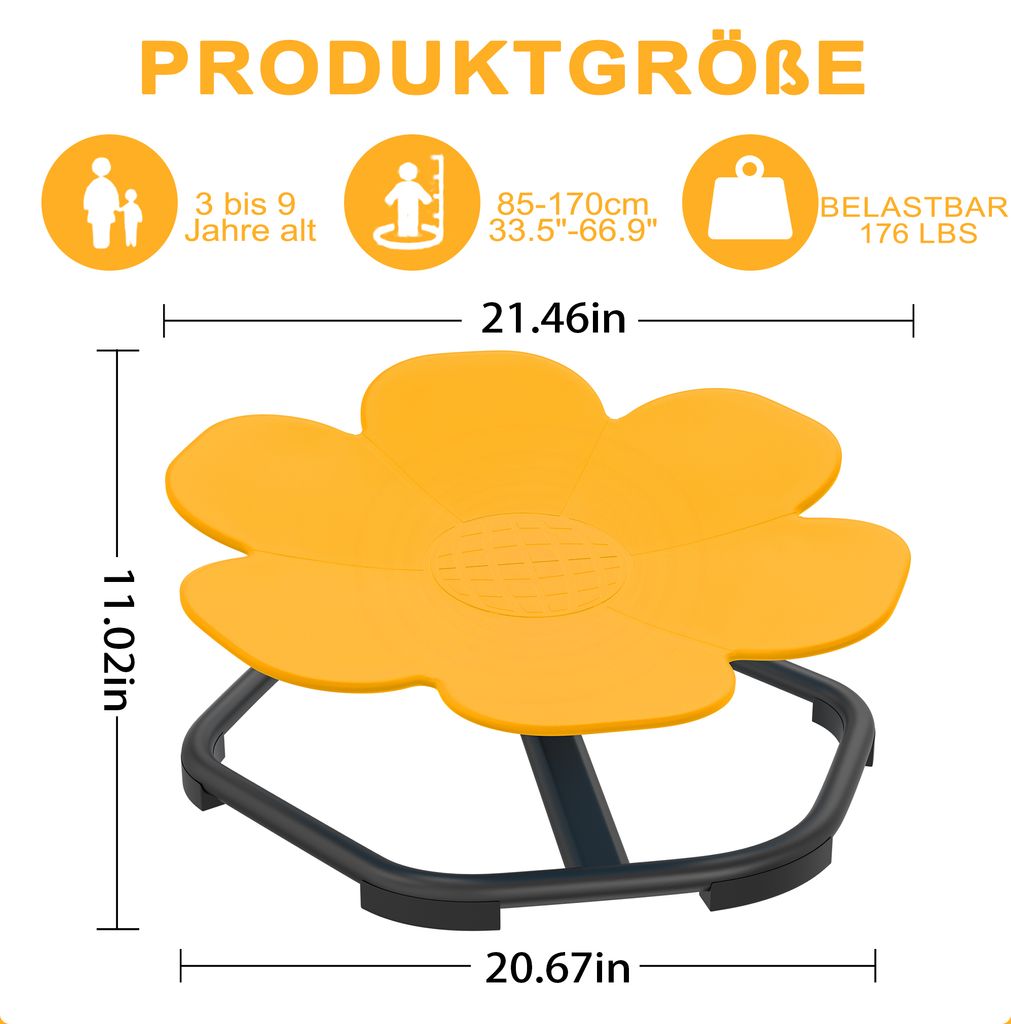 LZQ Sensory Toys dětská otočná židle, autismus, otočná Obrázek produktu 6
