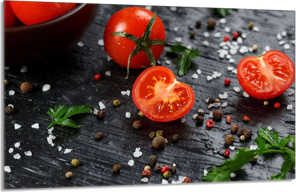 Glasschutzplatte für den Herd 80x52 Tomate