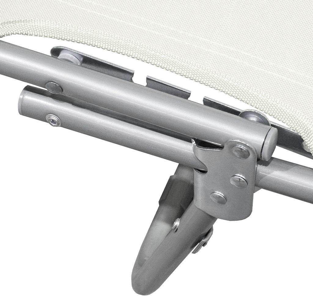 3-Bein-Gartenliege mit Dach, Farbe Beige Produktbild 7