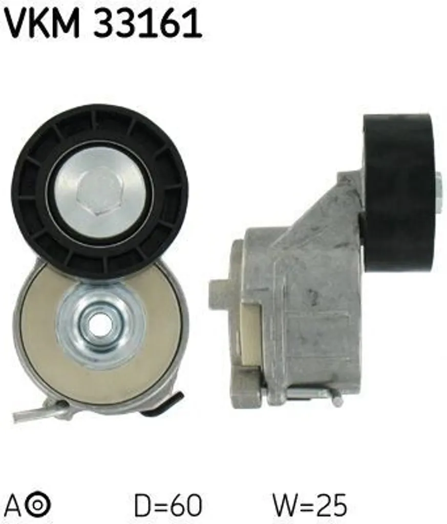 Kit de Courroie Trapézoïdale à Nervures SKF VKMA 33166 pour Citroën Jumpy