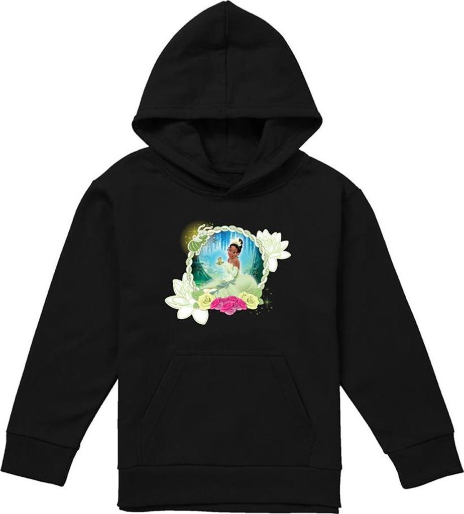 The Princess and the Frog - "Bayou Beauty" Kapuzenpullover für Kinder TV22258 (152-158) (Schwarz)