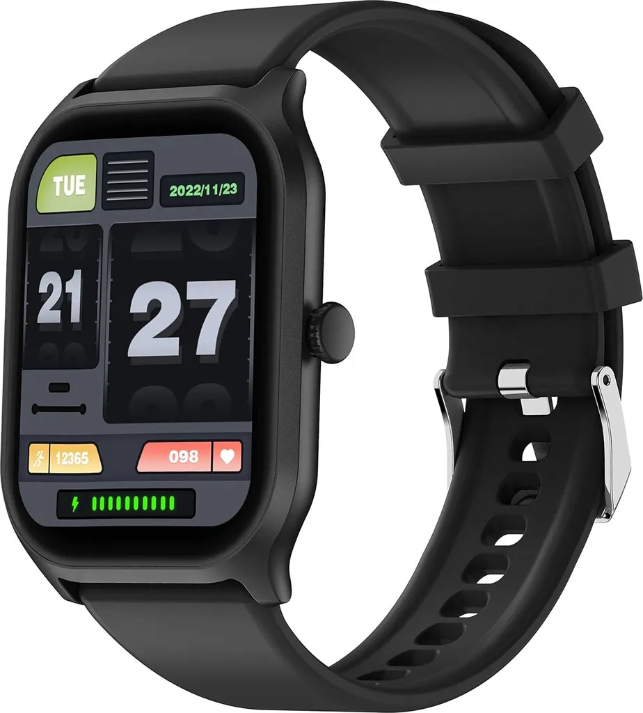 Smartwatch Uomo Donna 2.1" Chiamate Bluetooth e Pressione Sanguigna