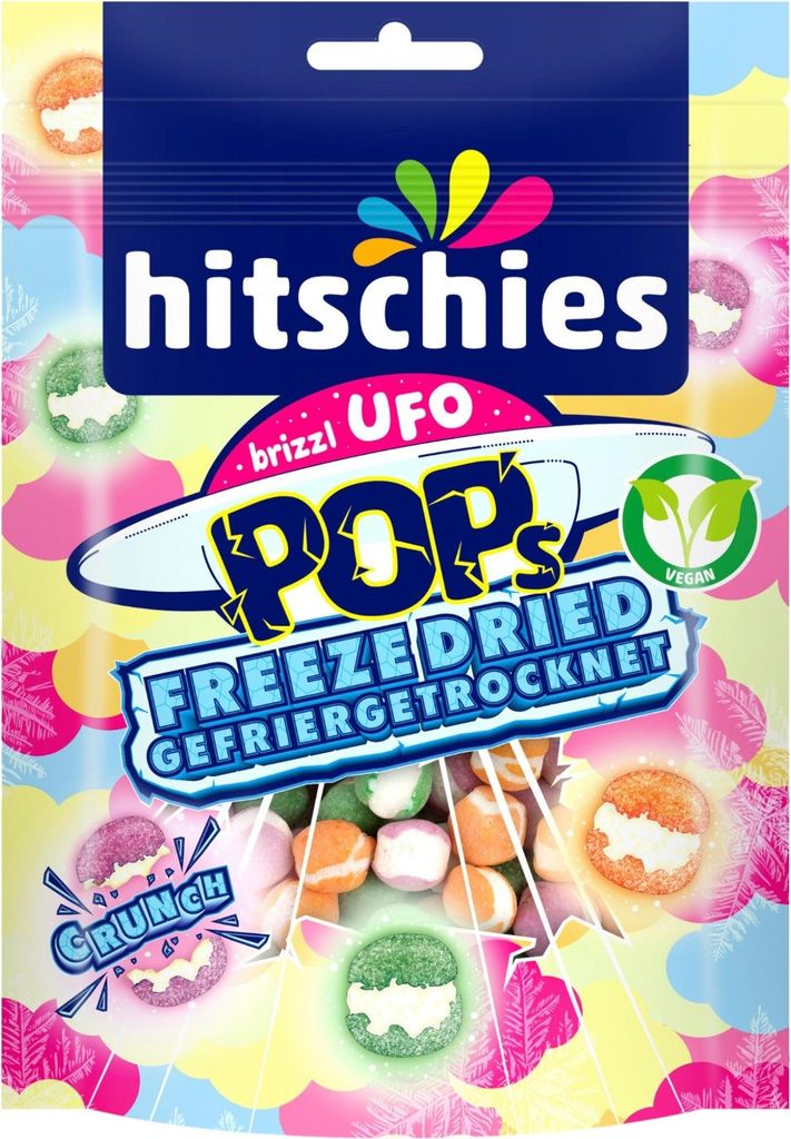 hitschies brizzl Ufo Pops Freeze Dried 50g Produktbild 