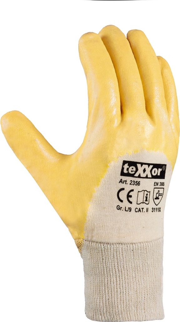 TEXXOR 2356 Nitrilhandschuhe gelb  1 Paar Gr. 11 (XXL) Produktbild 