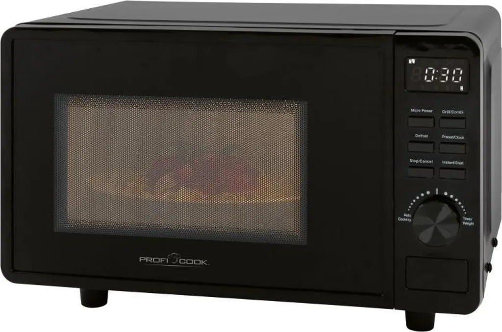 Microonde ProfiCook PC-MWG 1278 Nero 20L | Grill 800W e Tecnologia No-Turntable