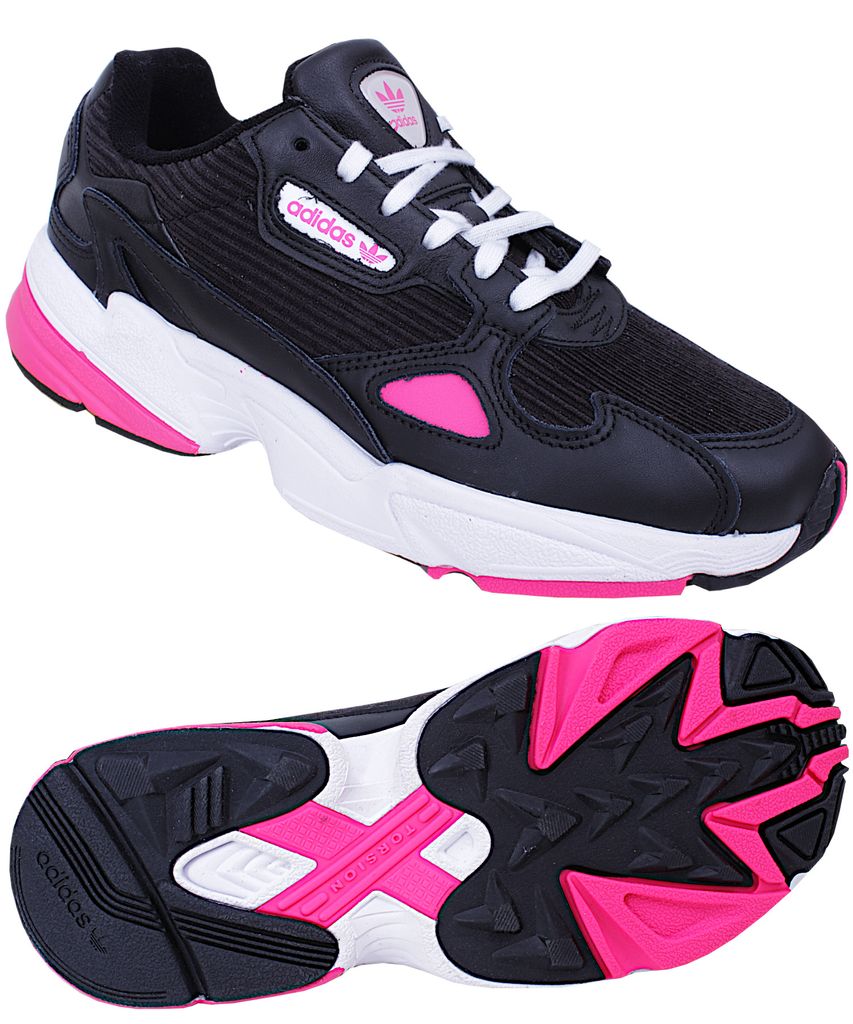 adidas Falcon Damen Sneaker Gr.4,5 [EU 37 1/3] schwarz Produktbild 