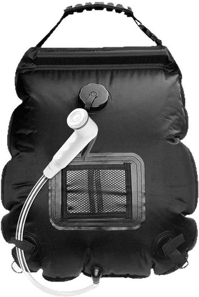 Portable-Solardusche 20L - Faltbare Sonnen-Dusche mit Duschkop für Wandern und Klettern