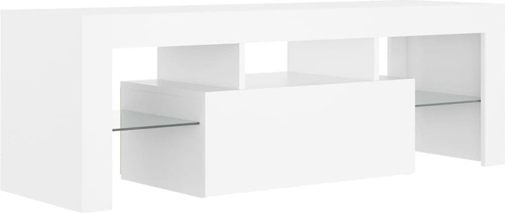 "Winter Sale" TV-Schrank mit LED-Leuchten Weiß 120x35x40cm - clorisNeu365574 - TV-Schränke