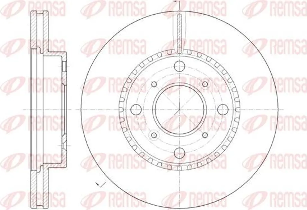 Disque de frein avant ventilé pour Honda Accord et Mercedes Vaneo OE