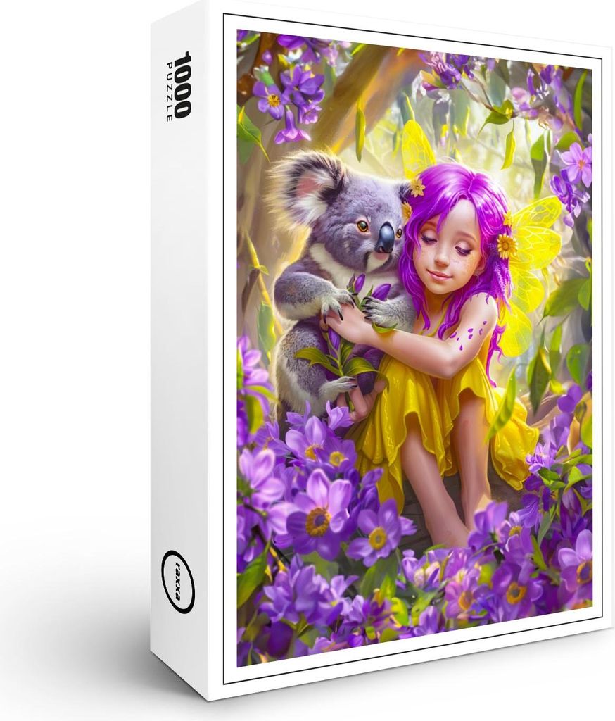 raxxa Premium-Puzzle "Tropical Fairy with Koalas and Orchids", 1000 Teile