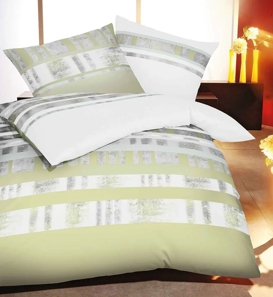 Kaeppel Intro Lind Verde Argento 135x200 Biber - Home Decor Premium