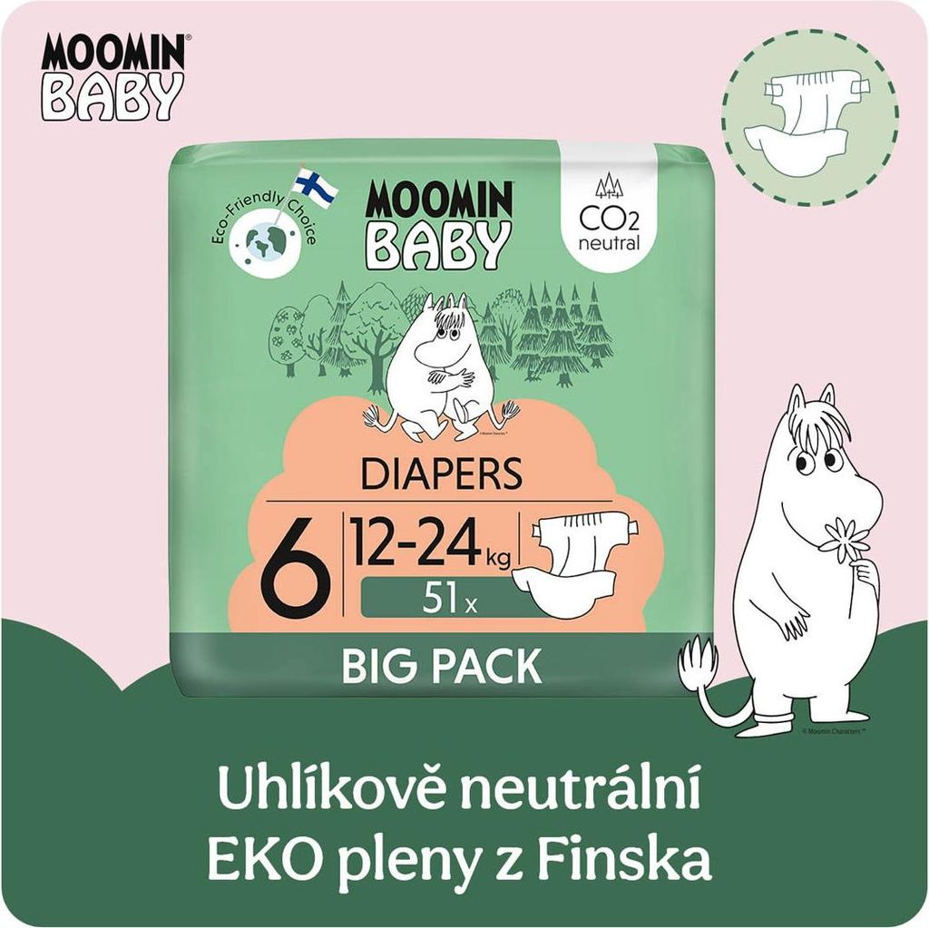 Mumin Baby 6 Maxi 12-24 kg (51 pezzi) Immagine del prodotto 