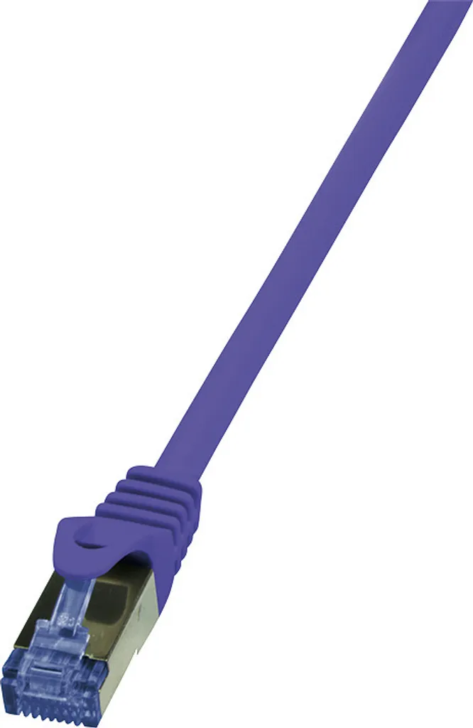 LogiLink Câble Ethernet Cat. 6A S/FTP 7.5m Violet pour Réseau RJ45 10Gbps