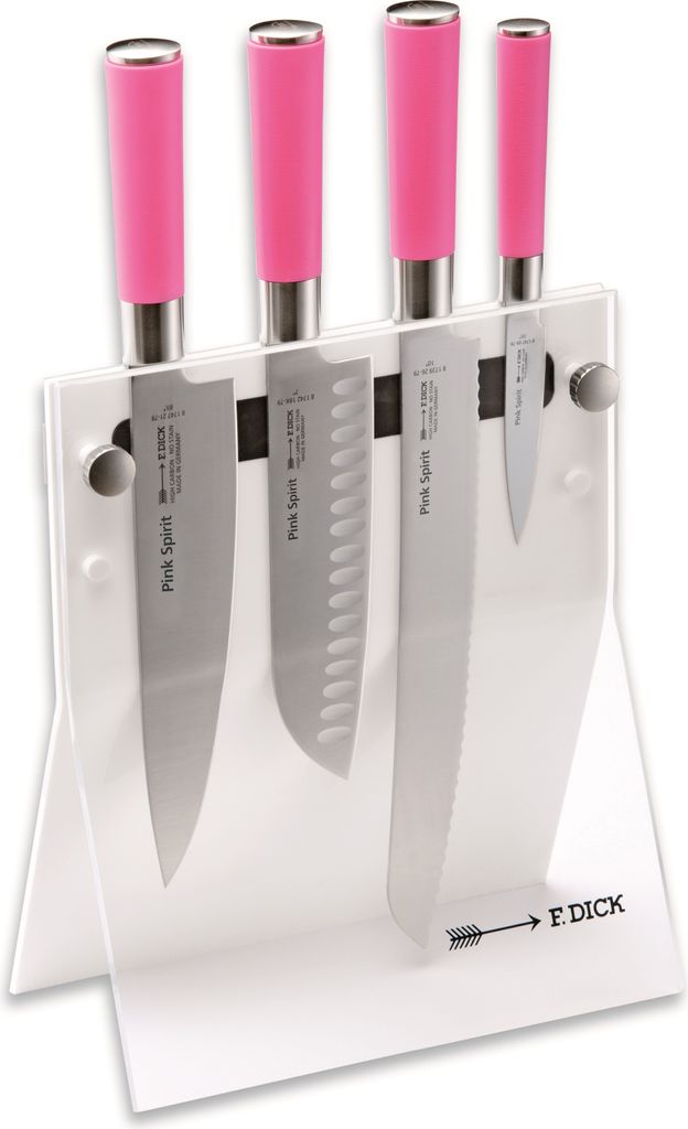 F. DICK Pink Spirit Messerblock 4Knives Messer-Set Santoku Image du produit 