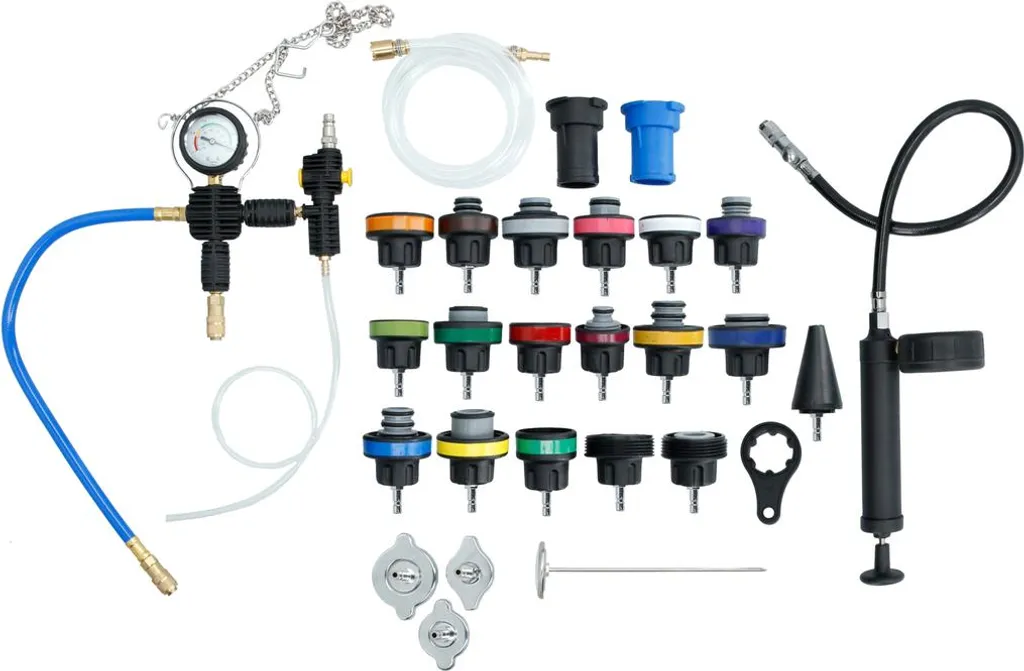 Kit diagnostic refroidissement 27 pièces avec pompe de pression Master - 14