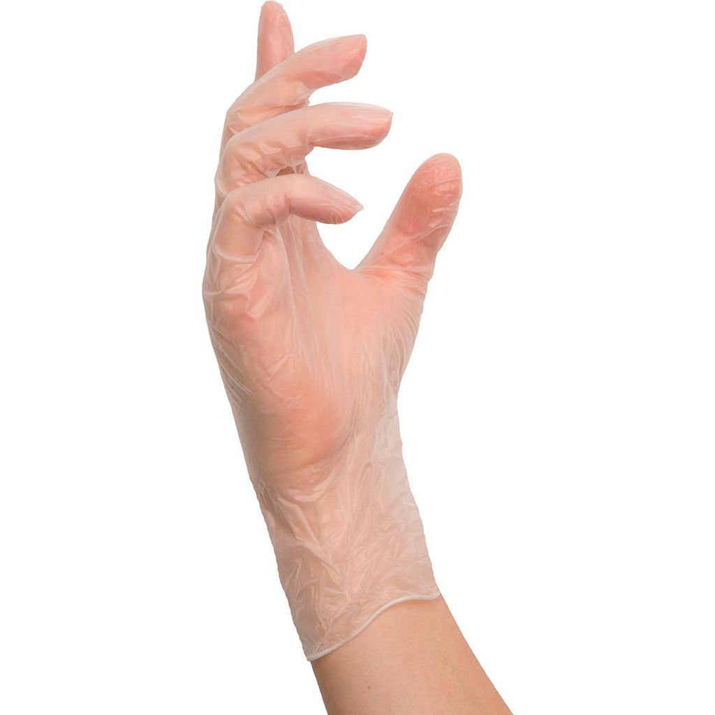 NITRAS® unisex Einmalhandschuhe transparent Größe M 100 St. Produktbild 3