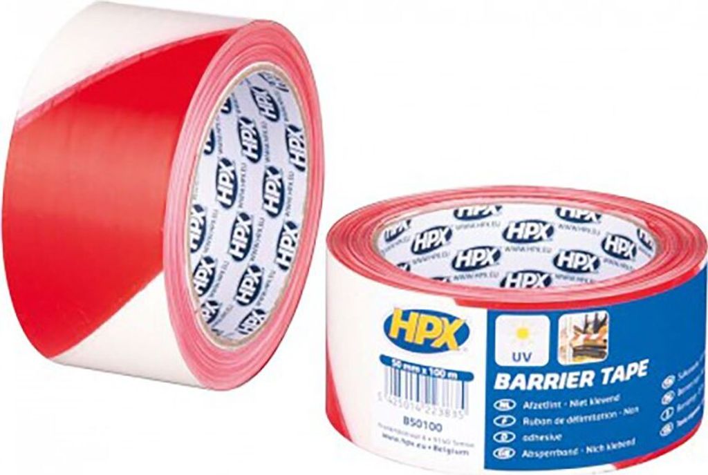 HPX Absperrband B50100 0,03mm 50mm PE (Polyethylen) 100m