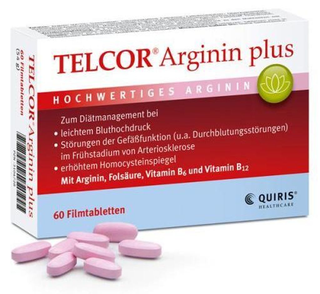 Telcor Arginin plus Filmtabletten 60 St
