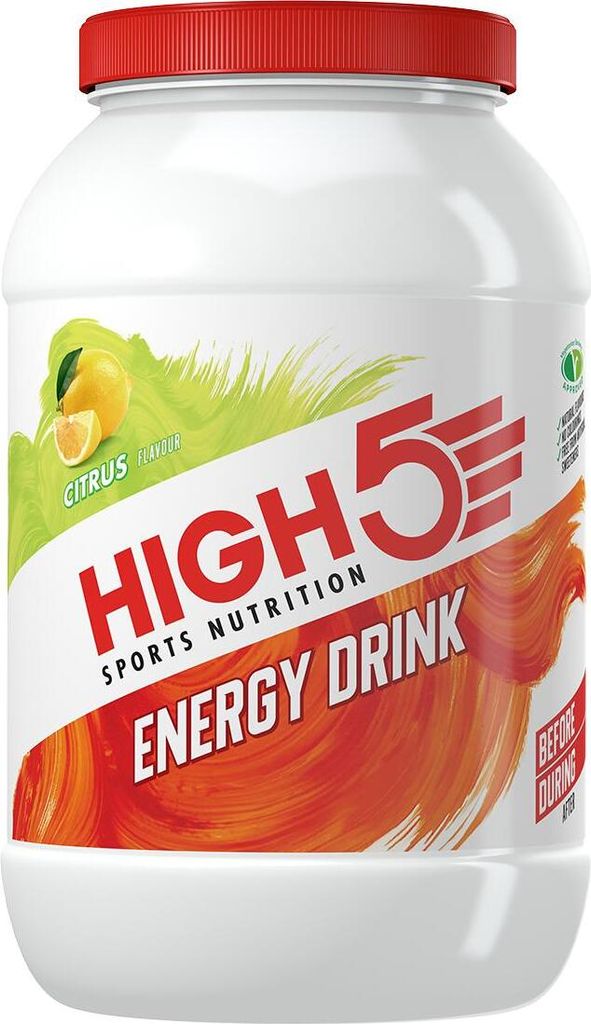 HIGH5 - Energy Drink - 2200 g - zitrus Geschmack - Isotonisches Energiegetränk - Elektrolyt - Elektrolyte + Kohlenhydrate Sportgetränk - 2:1 Fruk...