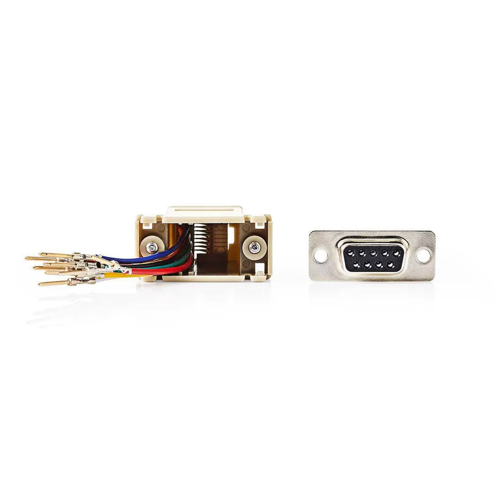 Convertitore Nedis Seriale Maschio 9 Pin a RJ45 Femmina | Avorio - 1