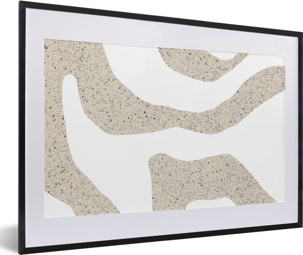 MuchoWow Gerahmtes Poster Abstrakt - Glitzer - Design 60x40 cm - Poster mit Schwarzem Bilderrahmen Wandposter Rahmen Foto Bilder - Schlafzimmer -...