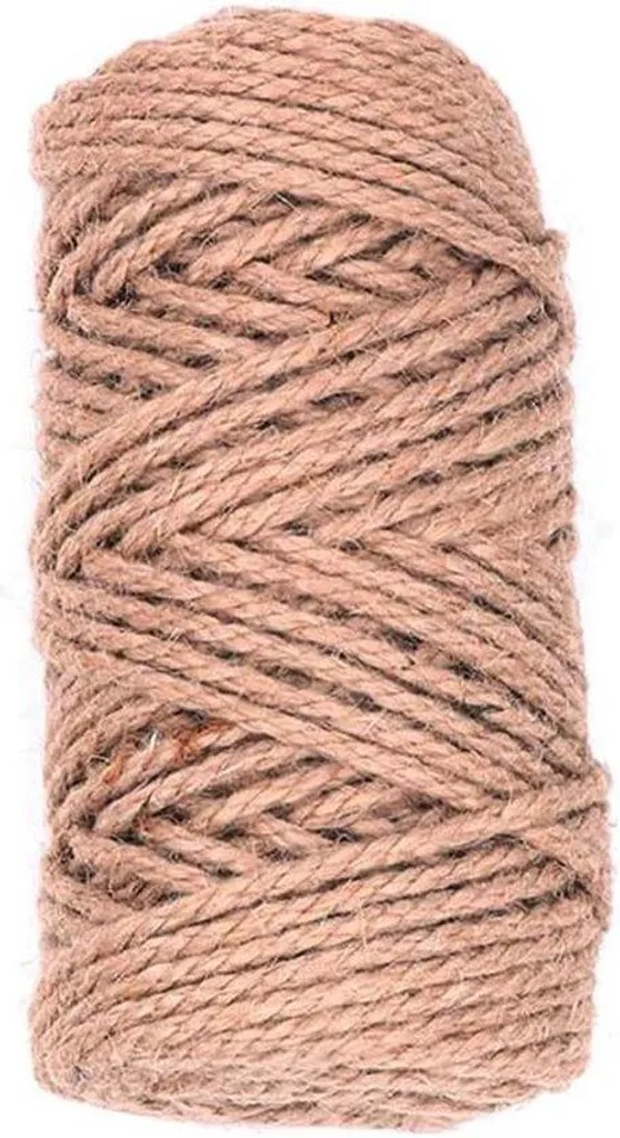 Corde de jute 4 mm - Bobine 50 mètres pour jardin et bricolage Allecto