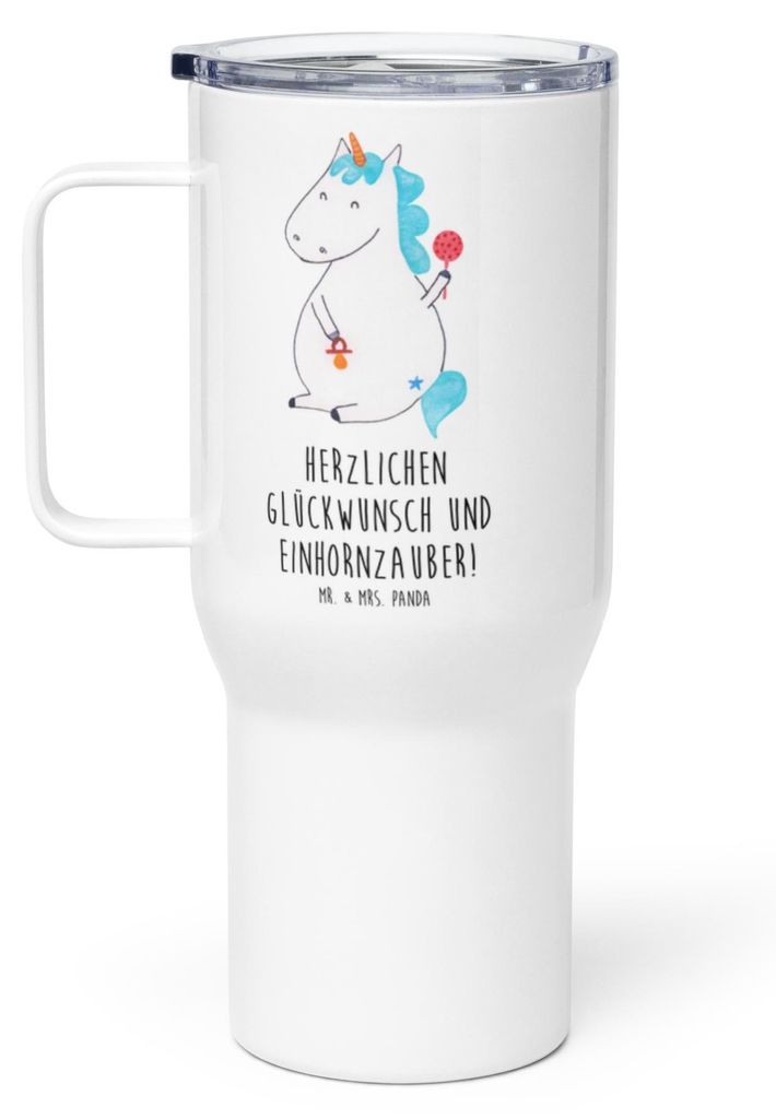 Mr. & Mrs. Panda Thermobecher Einhorn Baby - Weiß - Produktbild 