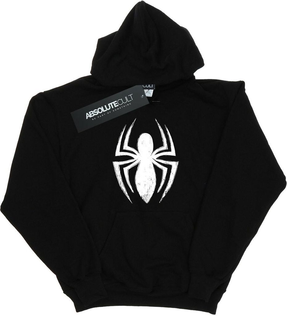 Spider-Man - "Ultimate" Kapuzenpullover Logo für Herren BI2137 (L) (Schwarz)