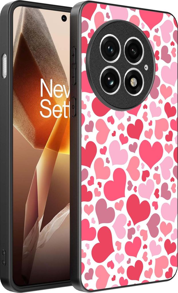Smartphonica Telefon Fall geeignet für OnePlus 13 mit Herzen drucken - Herzen Design TPU Backcover Fall - Kinder Fall mit Herzen Design