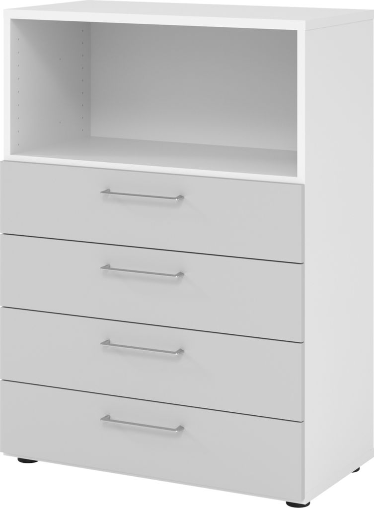 Hammerbacher Regal 3OH 4Schübe ws/gr 4032062315330