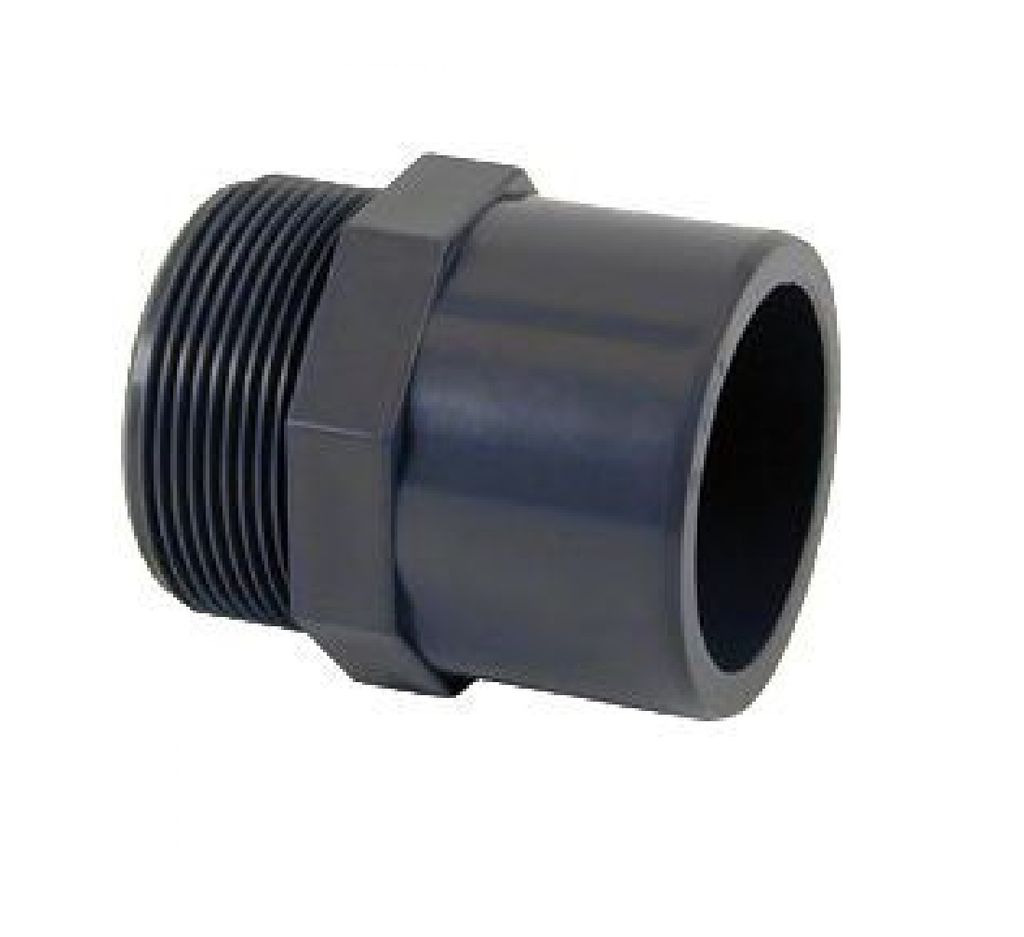 Cepex PVC Übergangsmuffe 63x 50 x 11/2" AG PN10